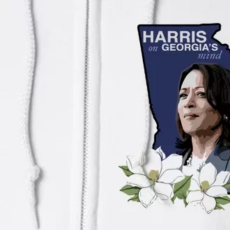 Harris On GeorgiaS Mind 2024 Full Zip Hoodie