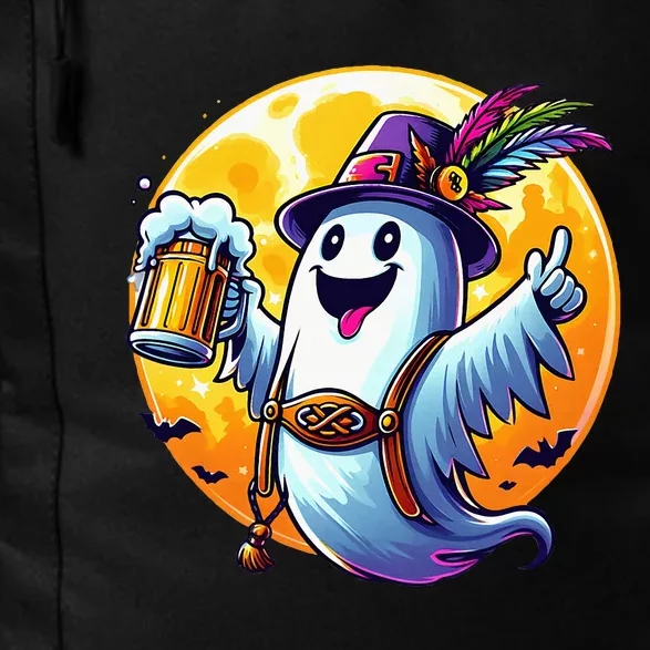 Halloween Oktoberfest Ghost Beer Moon Party Design Daily Commute Backpack