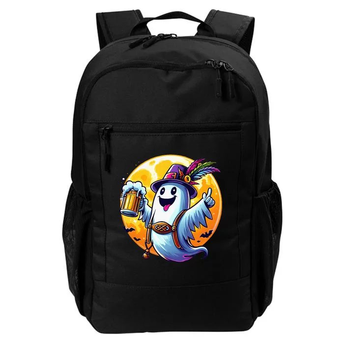 Halloween Oktoberfest Ghost Beer Moon Party Design Daily Commute Backpack