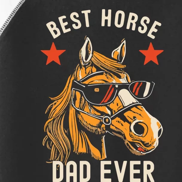 Horse Owner Gift Man Best Horse Dad Ever Toddler Fine Jersey T-Shirt