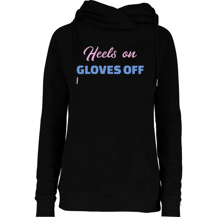 Heels On Gloves Pro Trump Womens Funnel Neck Pullover Hood