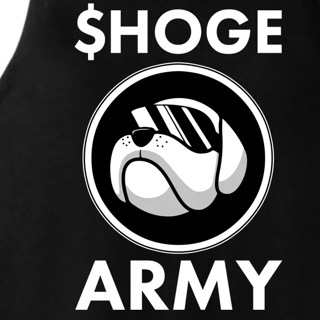 $HOGE ARMY Bitcoin Crypto Coin Doge Ladies Tri-Blend Wicking Tank