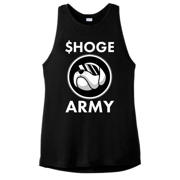 $HOGE ARMY Bitcoin Crypto Coin Doge Ladies Tri-Blend Wicking Tank