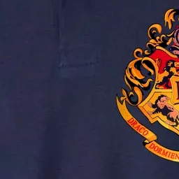 Hogwarts School Emblem Softstyle Adult Sport Polo