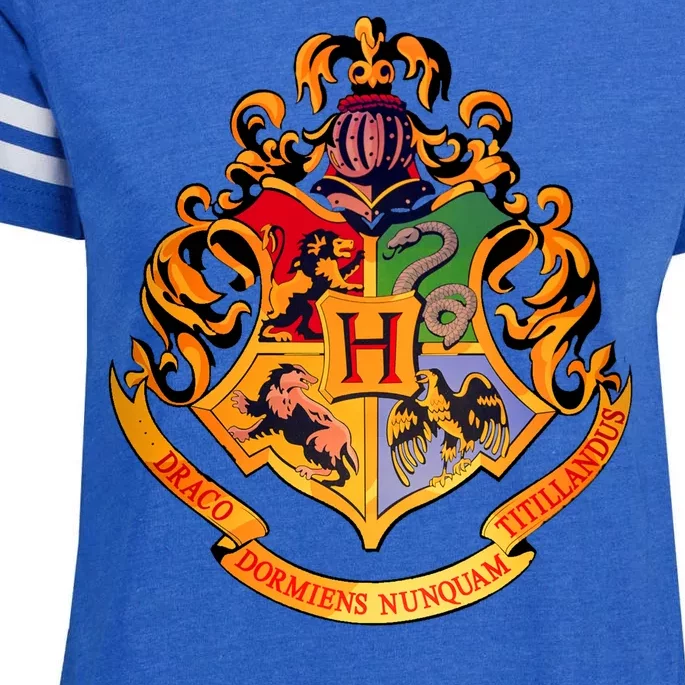 Hogwarts School Emblem Enza Ladies Jersey Football T-Shirt