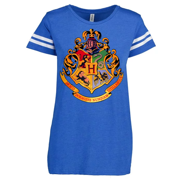 Hogwarts School Emblem Enza Ladies Jersey Football T-Shirt