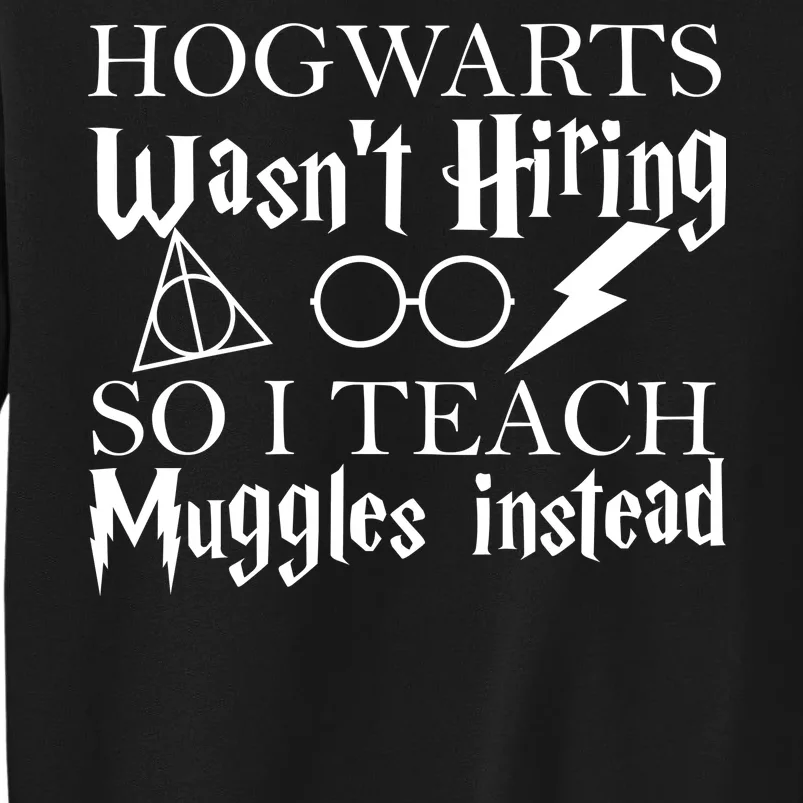 Hogwarts Wasn't Hiring So I Teach Muggles Tall Sweatshirt