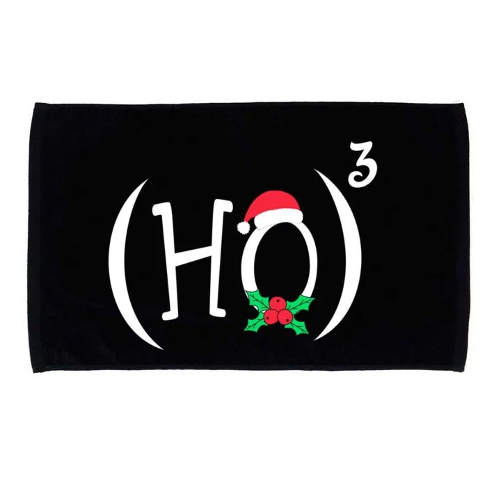 Ho3 Or Ho Cube Funny Christmas Math Teachers Themed Gift Microfiber Hand Towel