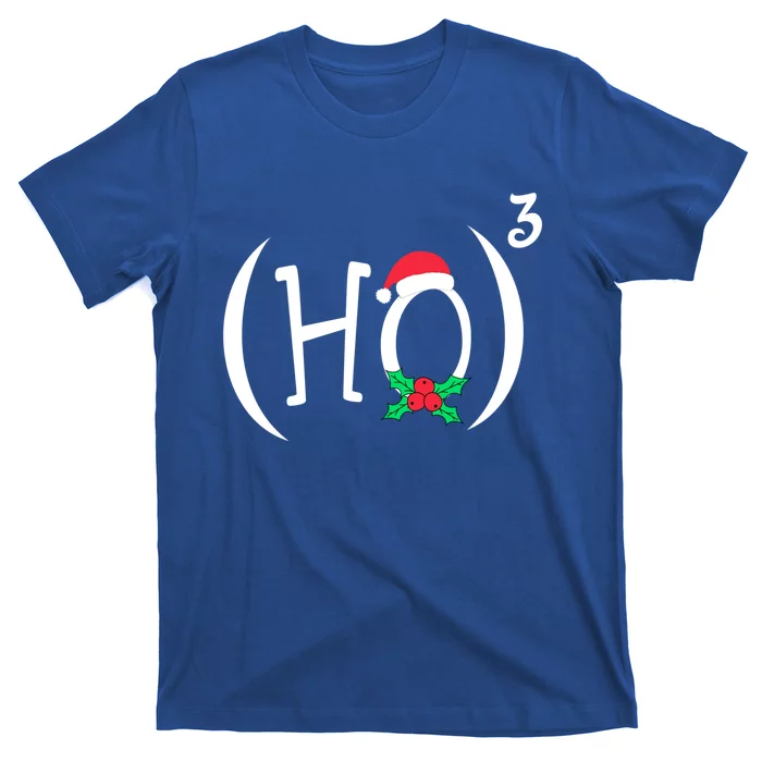 Ho3 Or Ho Cube Funny Christmas Math Teachers Themed Gift T-Shirt