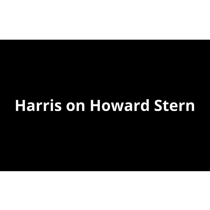 Harris On Howard Stern Bumper Sticker