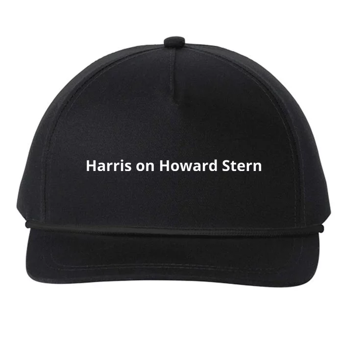 Harris On Howard Stern Snapback Five-Panel Rope Hat