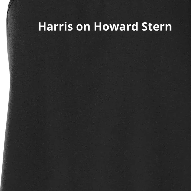 Harris On Howard Stern Women's Racerback Tank