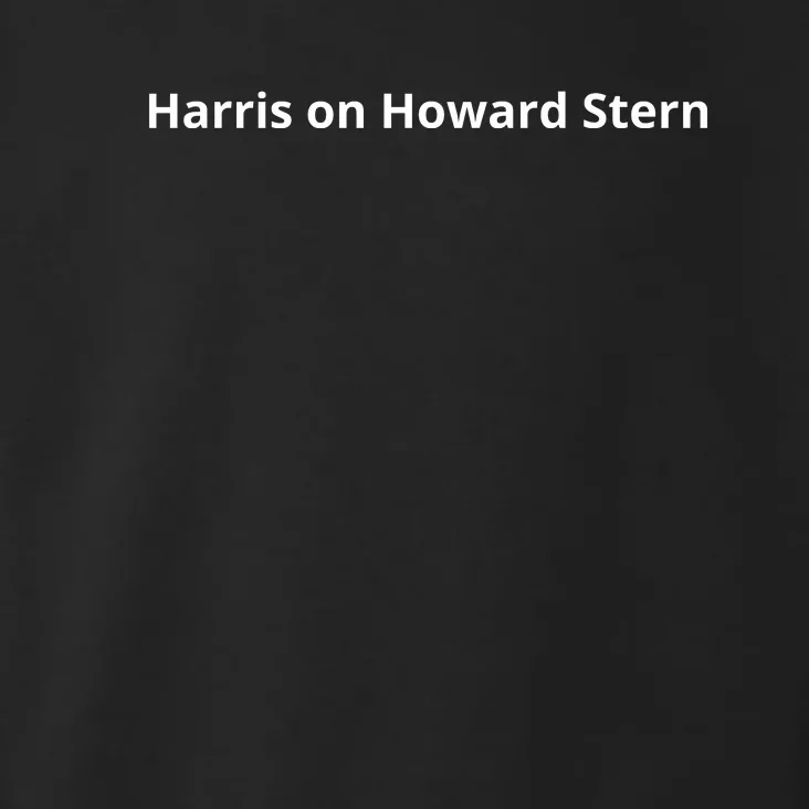 Harris On Howard Stern Toddler Hoodie