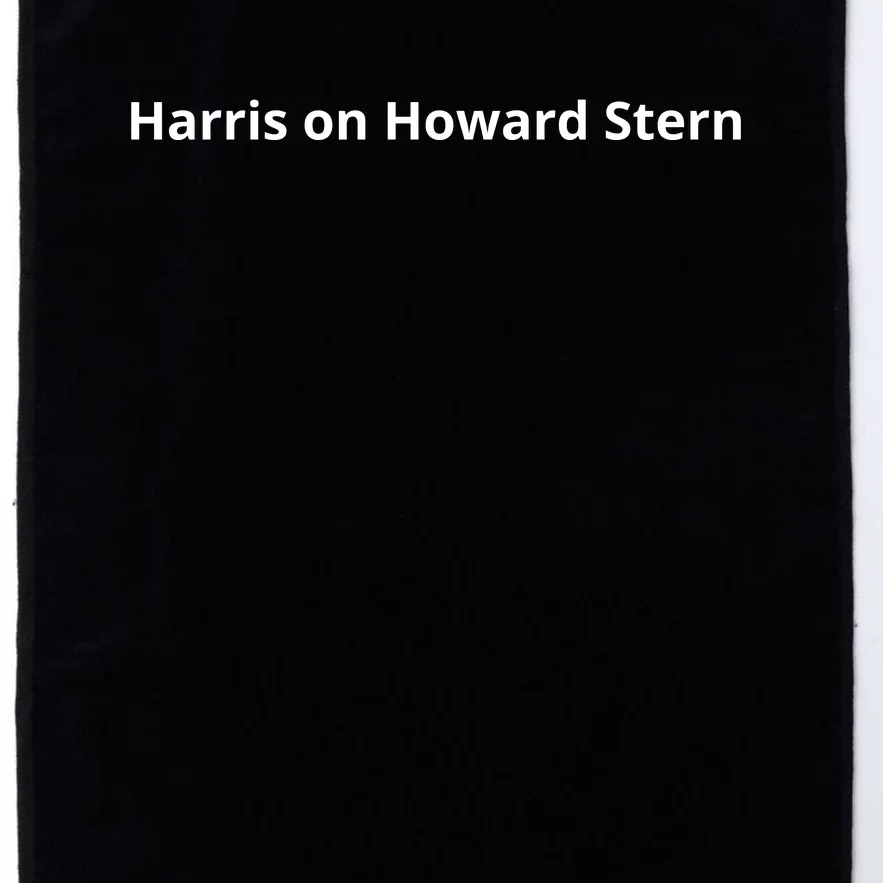 Harris On Howard Stern Platinum Collection Golf Towel