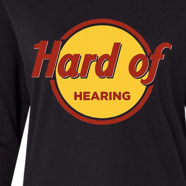 Hard Of Hearing Womens Cotton Relaxed Long Sleeve T-Shirt