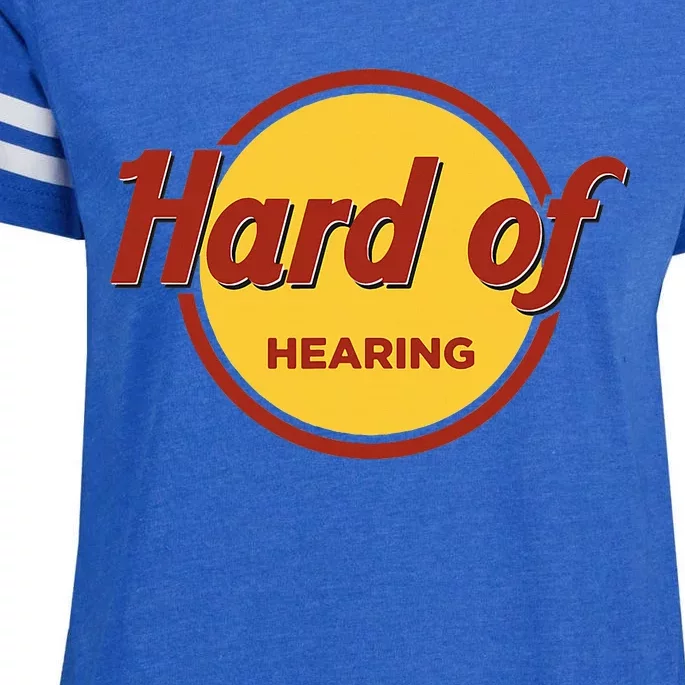 Hard Of Hearing Enza Ladies Jersey Football T-Shirt