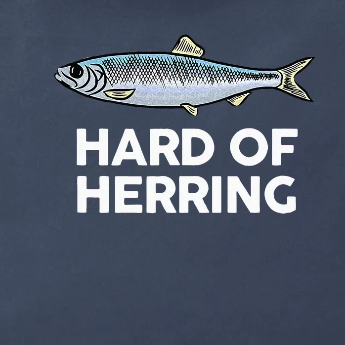 Hard Of Herring I Love Fishing Joke Fish Humour Funny Zip Tote Bag