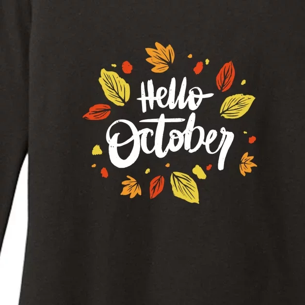 Hello October Womens CVC Long Sleeve Shirt