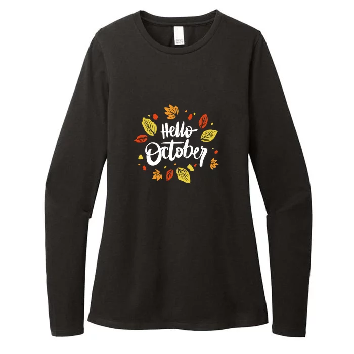 Hello October Womens CVC Long Sleeve Shirt