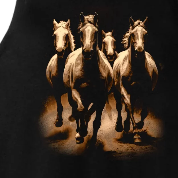 Herd Of Horses Ladies Tri-Blend Wicking Tank