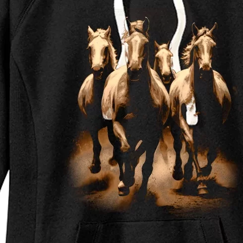 Herd Of Horses Women's Fleece Hoodie