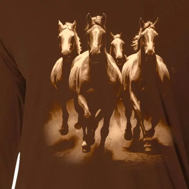 Herd Of Horses Cooling Performance Long Sleeve Crew