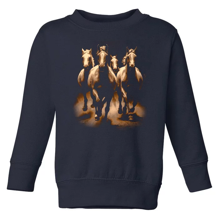 Herd Of Horses Toddler Sweatshirt