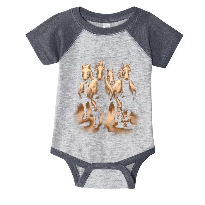 Herd Of Horses Infant Baby Jersey Bodysuit