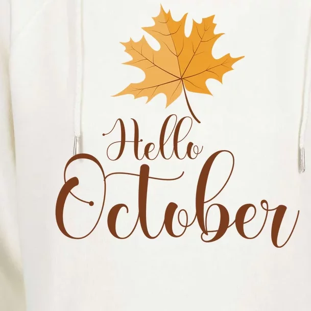 Hello October Womens Funnel Neck Pullover Hood