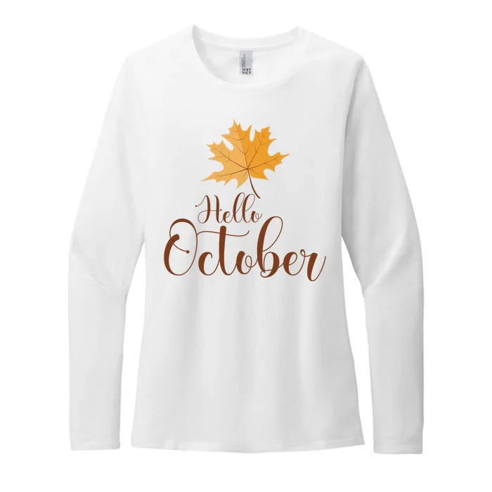 Hello October Womens CVC Long Sleeve Shirt