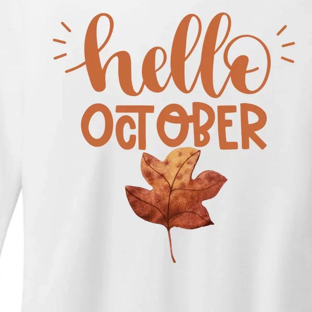 Hello October Womens CVC Long Sleeve Shirt