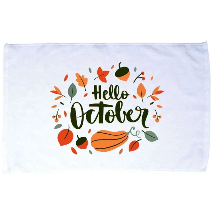 Hello October Microfiber Hand Towel