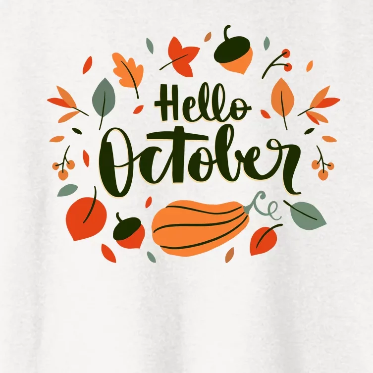 Hello October Women's Crop Top Tee