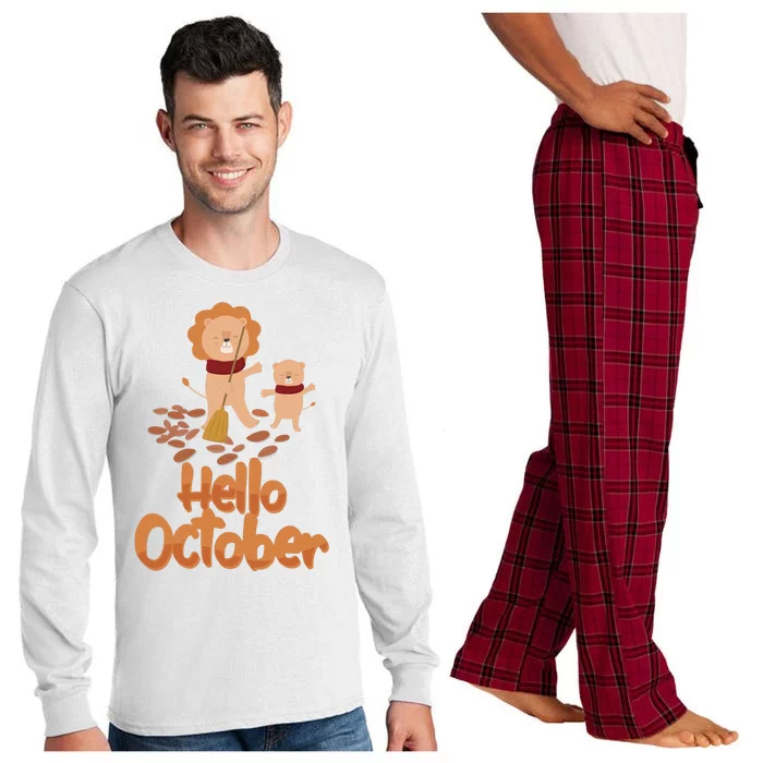 Hello October Long Sleeve Pajama Set