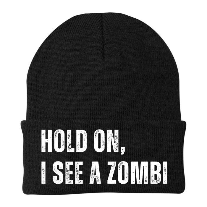 Hold On I See A Zombie Knit Cap Winter Beanie