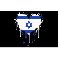 Heart Of Israel Flag I Stand With Israel Heritage Israeli Bumper Sticker