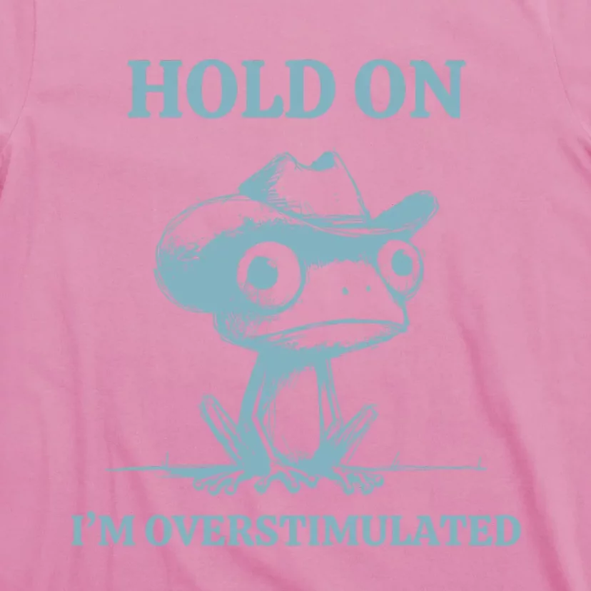 Hold On Im Overstimulated Frog T-Shirt