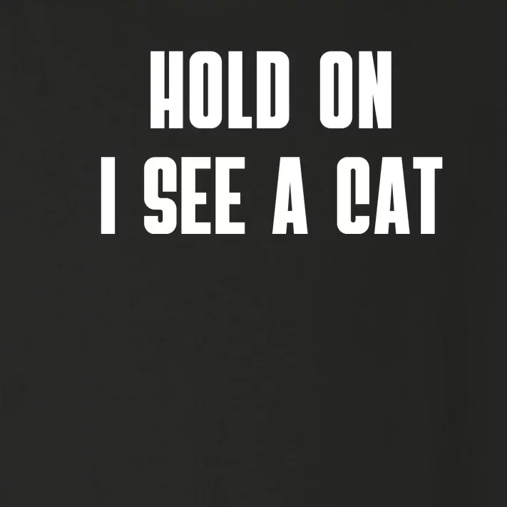 Hold On I See A Cat Cat Person Cat Lover Toddler Long Sleeve Shirt