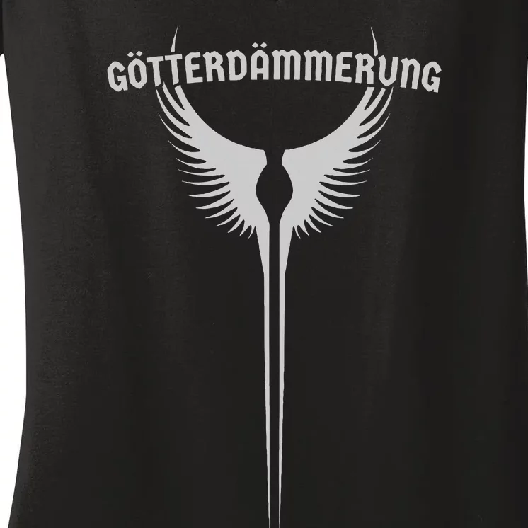 Hearts Of Iron Iv GöTterdäMmerung Valkyre Wings Women's V-Neck T-Shirt