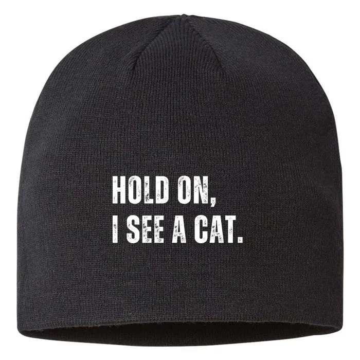 Hold On I See A Cat 8 1/2in Sustainable Knit Beanie