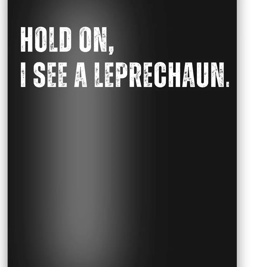 Hold On I See A Leprechaun Poster