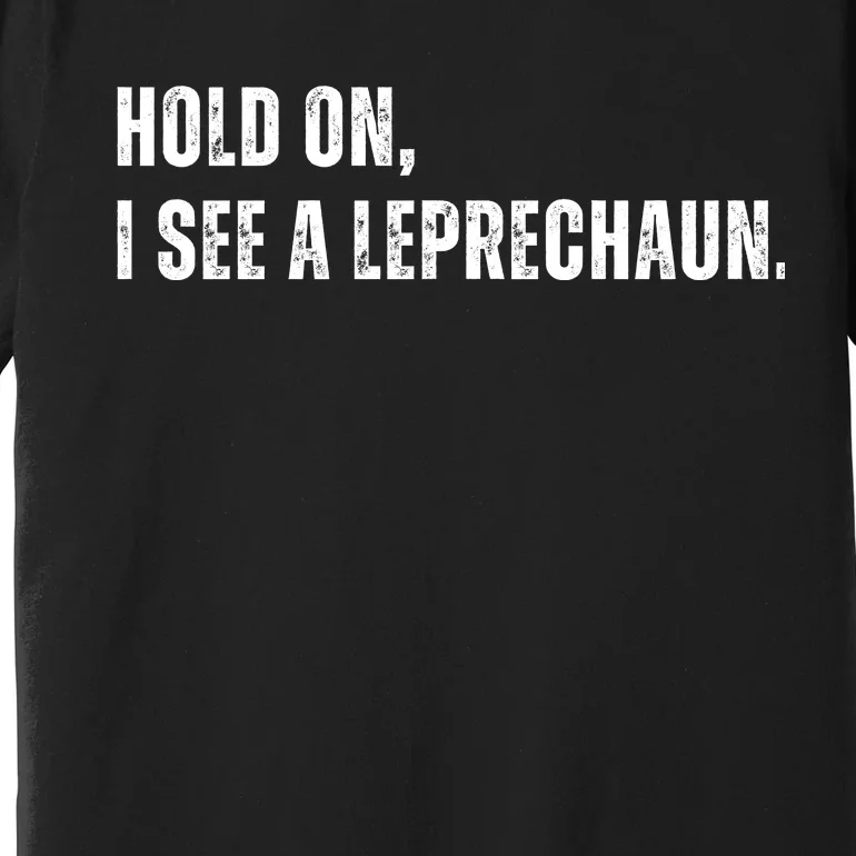 Hold On I See A Leprechaun Premium T-Shirt