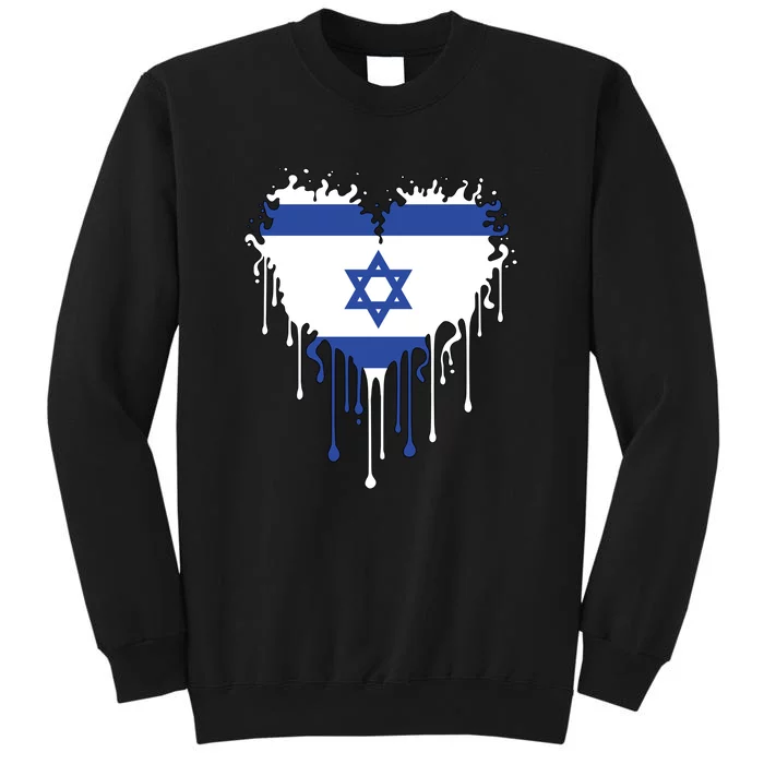 Heart Of Israel Flag Sweatshirt