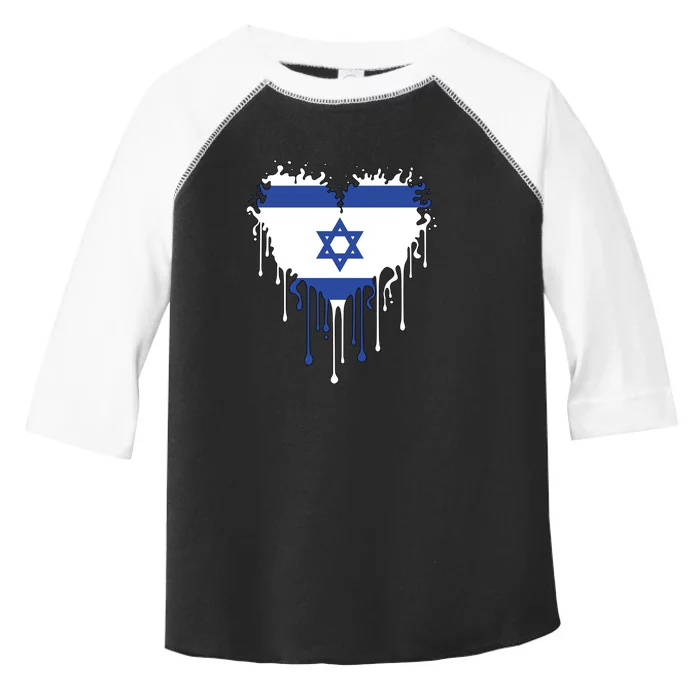 Heart Of Israel Flag Toddler Fine Jersey T-Shirt