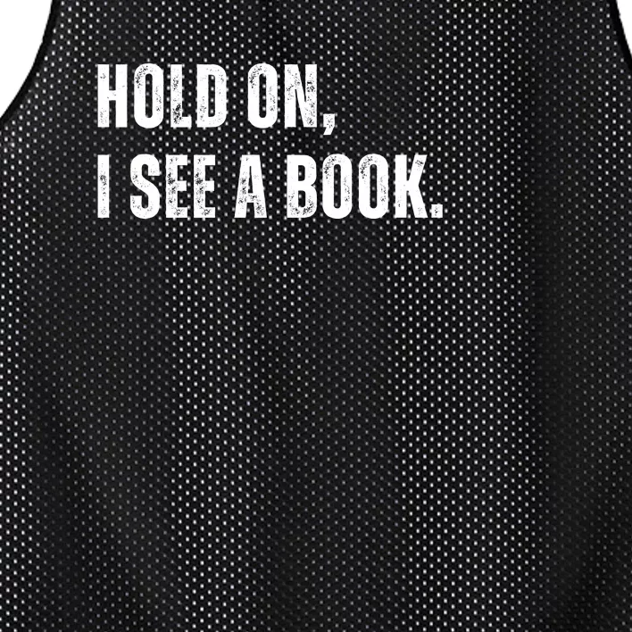 Hold On I See A Book Mesh Reversible Basketball Jersey Tank