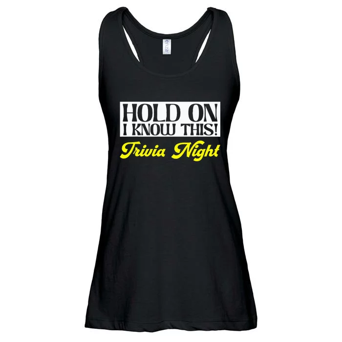 Hold On I Know This Pub Quiz Game Trivia Night Ladies Essential Flowy Tank