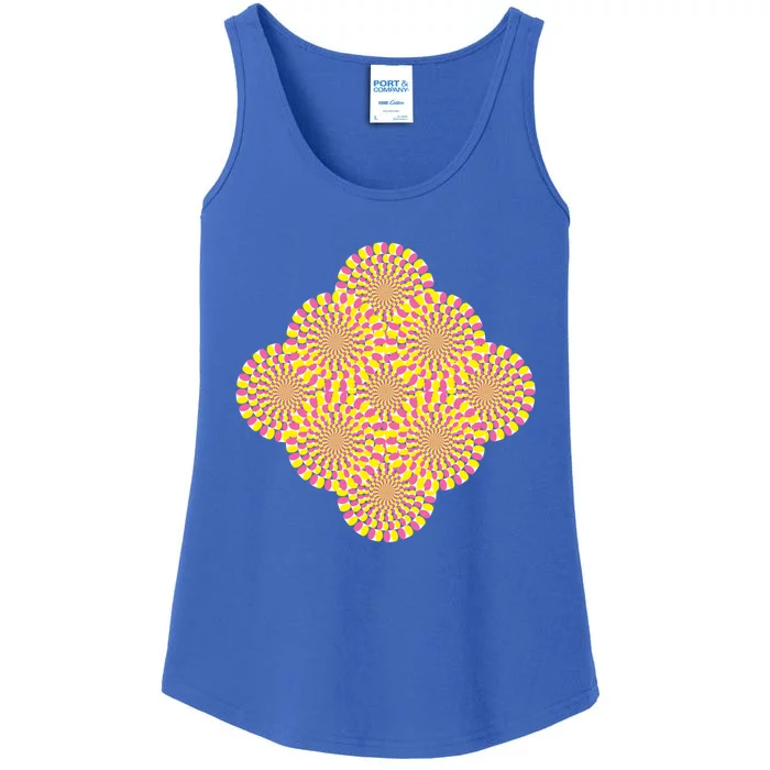 Hypnosis Optical Illusion Spiral Perspective Perception Gift Ladies Essential Tank