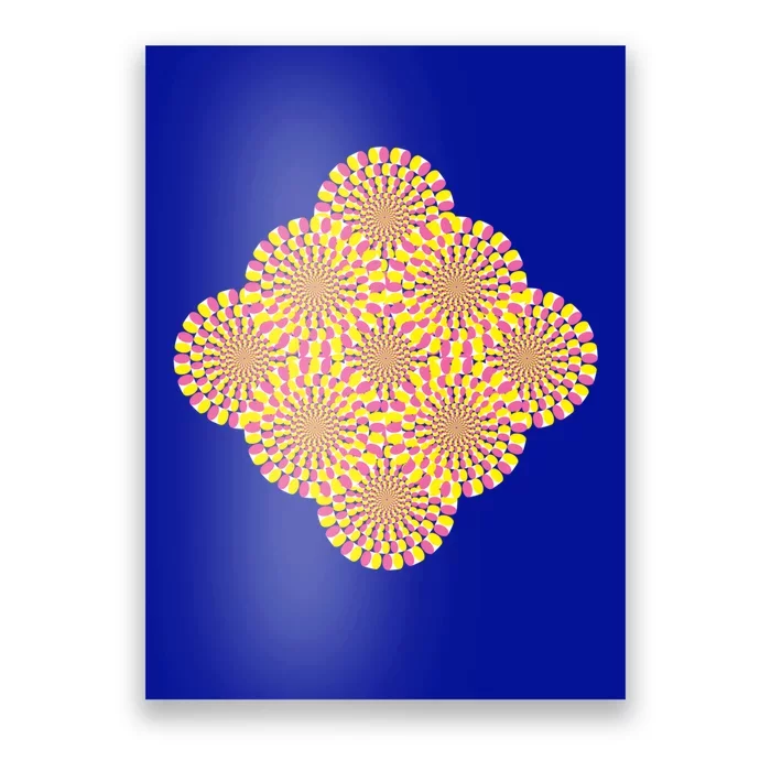 Hypnosis Optical Illusion Spiral Perspective Perception Gift Poster