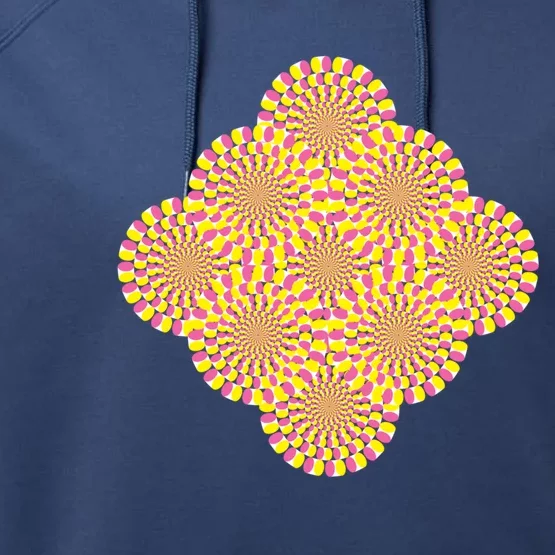 Hypnosis Optical Illusion Spiral Perspective Perception Gift Performance Fleece Hoodie