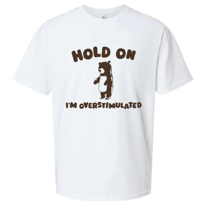 Hold On IM Overstimulated Sueded Cloud Jersey T-Shirt